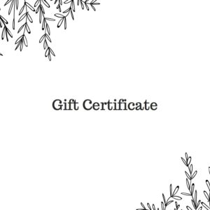 Custom Imprint Gift Certificate