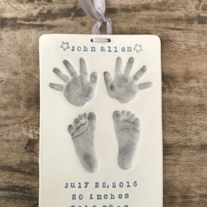 Custom Ceramic Birth Plaque