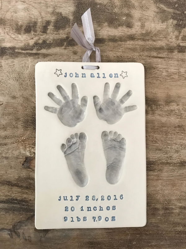 Custom Ceramic Birth Plaque