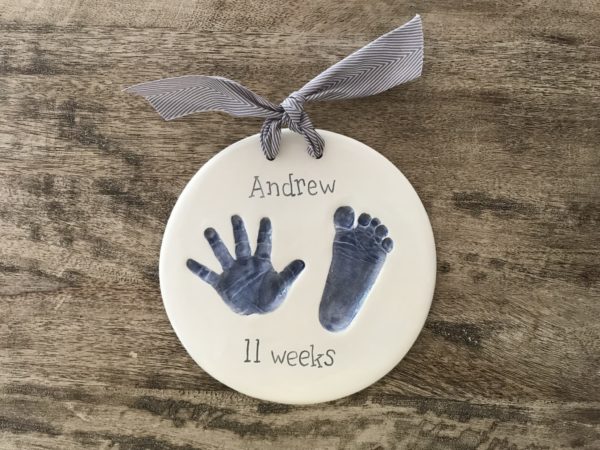 one of a kind baby handprint gift