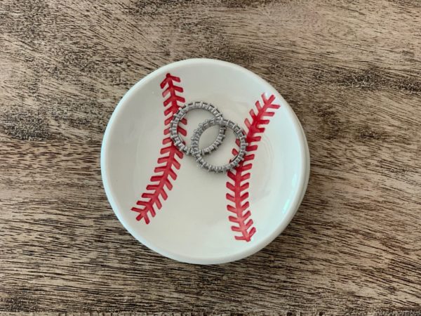 baseball jewelry dish