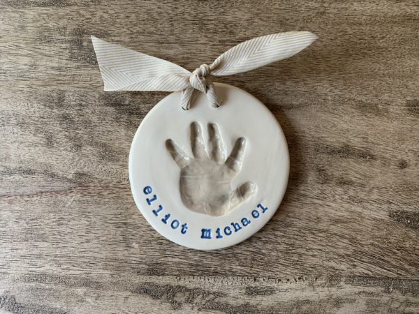 baby ceramic handprint