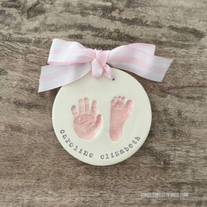 baby print by Amy Wright. Mail handprint kit.